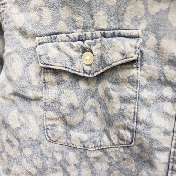 Cherokee XL 14/16 Animal Print Denim Shirt - Picture 4 of 8